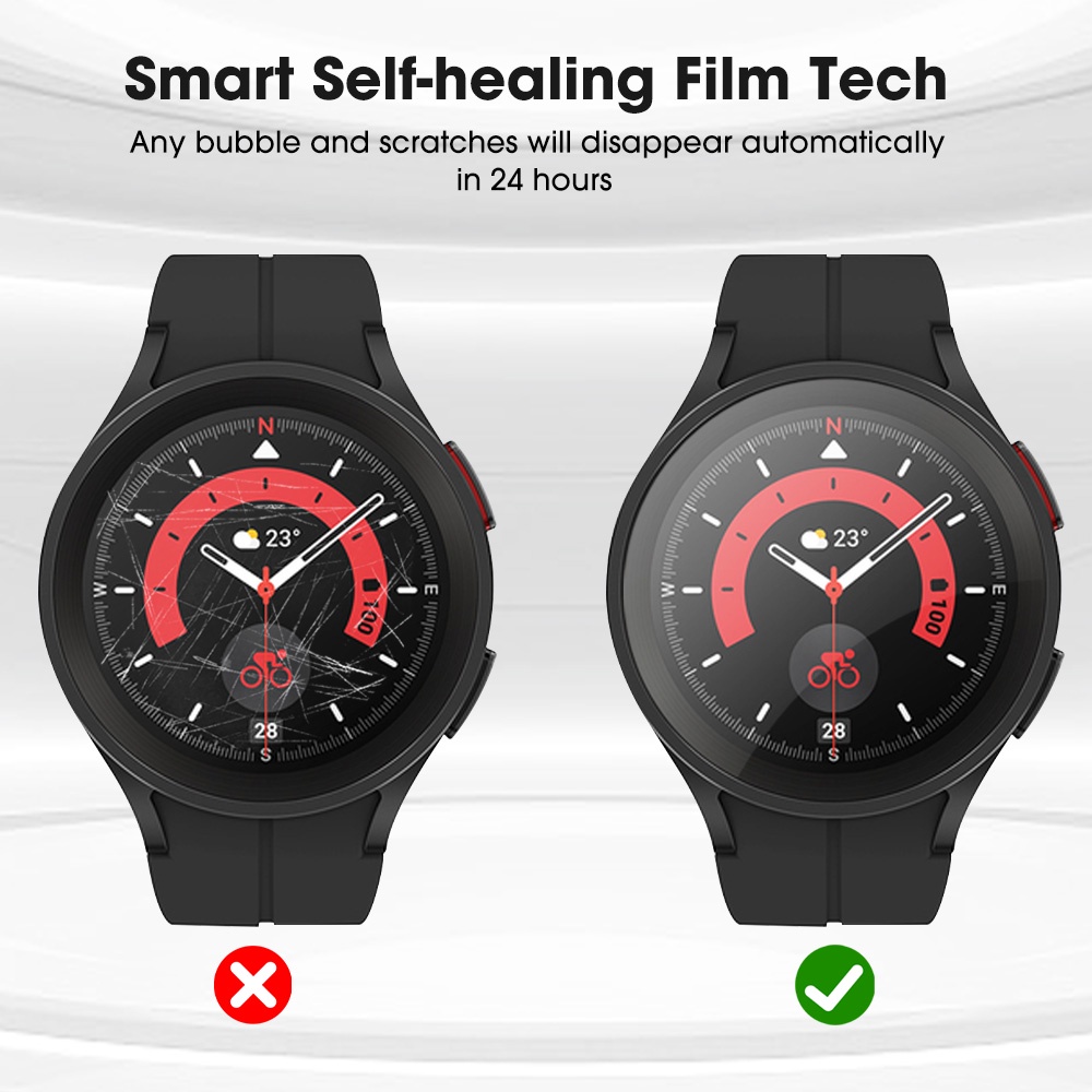 1 / 3pcs film Hydrogel Pelindung Layar Anti Gores / Sidik Jari Untuk Smartwatch Samsung Galaxy Watch 5 Pro / HD