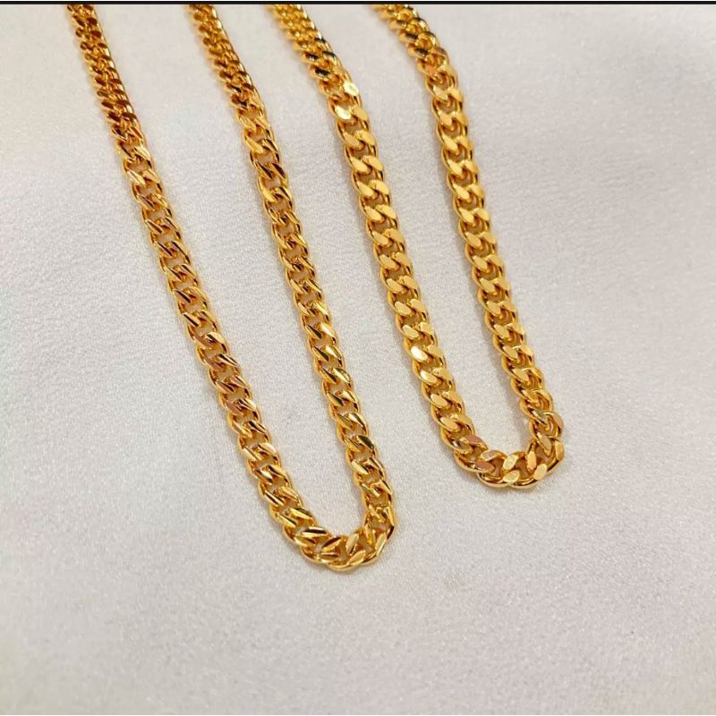 KALUNG RANTAI WANITA PRIA LAPIS EMAS 24K