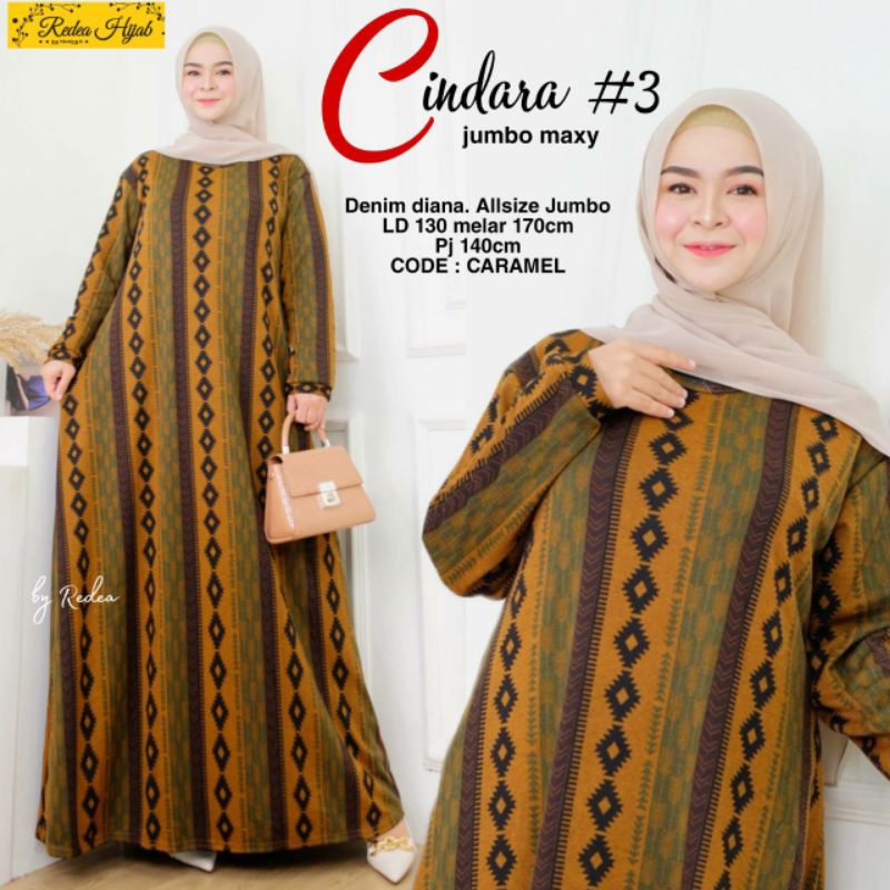 GAMIS SYARI WANITA CINDARA #3 JUMBO MAXY BY REDEA LD 120 MELAR SAMPAI 140 PB 138 BAHAN DIANA DENIM TEBAL ADEM JATUH HALUS ELASTIS STRETCH NYAMAN DI PAKAI MOTIF ETNIK SONGKET TORAJA SIMPLE ELEGAN KEKINIAN MEWAH ORI SOLO