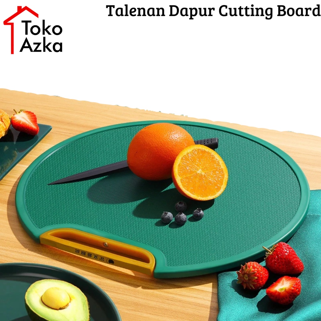 Talenan Dapur Bulat Cutting Board Premium Multifungsi Anti Jamur