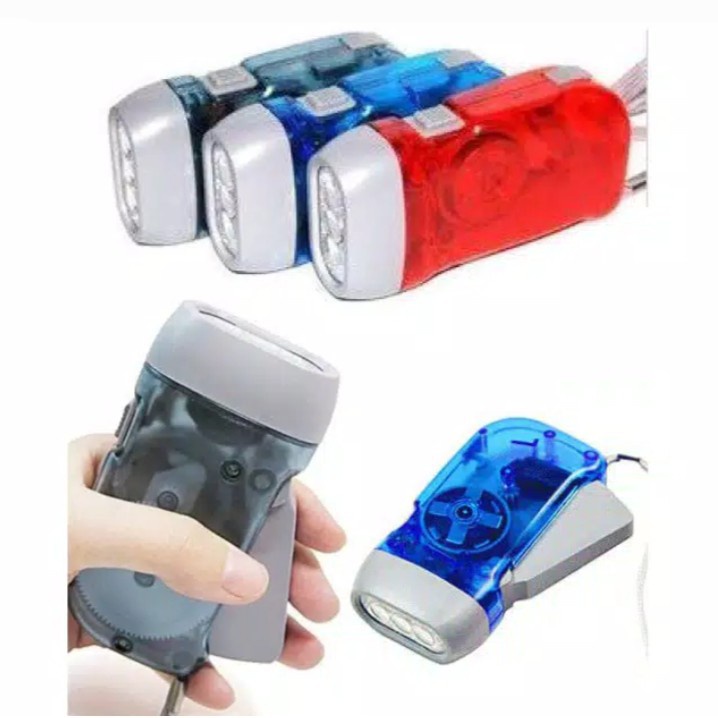 Trend-Senter Pompa tangan non baterai / hand pressing flashlight