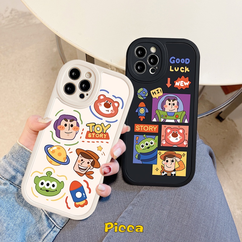 Kartun Lucu Toy Story Losto Casing C53 Realme GT Master Edition C30 C15 C21Y C25Y C31 C25 C35 C25s C12 8 8i 9i C17 C3 C11 C21 C20 8Pro C20A 6 6i 5i 5s 5 6s Cute Bear TPU Cover