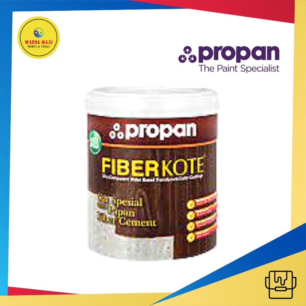 Propan Fiberkote 1 Liter 889 Doff / Cat Warna Kayu / Cat Fiber Semen