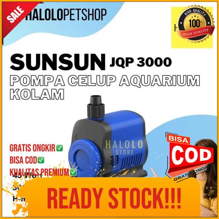 Sunsun Jqp 3000 Pompa Celup Kolam Aquarium Ikan Submersible Pump