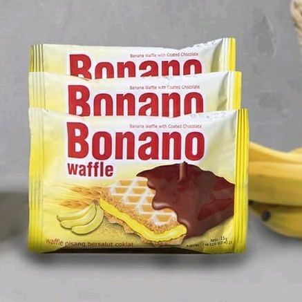 

Bonano Waffle Pisang Salut Coklat per pack 20 pcs