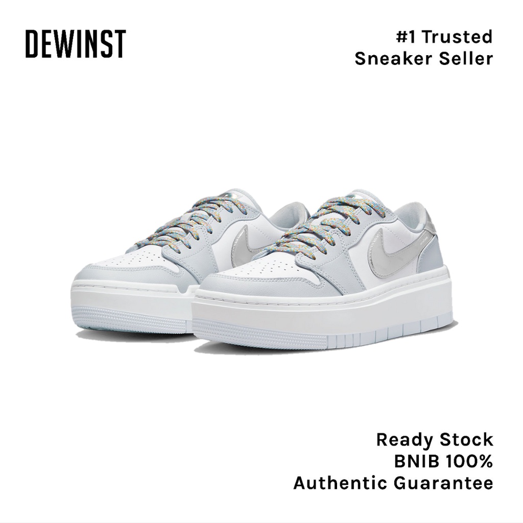 Air Jordan 1 Elevate Low SE Tear Away Silver Womens BNIB RESMI ORIGINAL