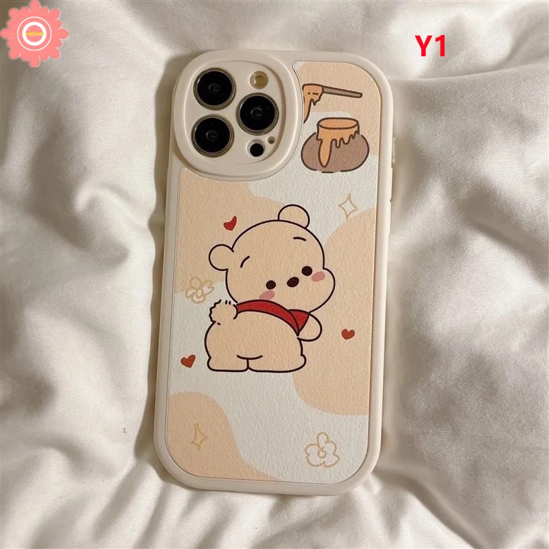 Case Winnie The Pooh OPPO A17 A12 A95 A5S A3S A15s A94 A16 A16K A15 A57 2022 A96 A76 A55 A74 A16E A1K A53 A9 A5 A54 A7 Reno 8 7 7Z 5F 6 4 4F A31 A92 Lucu Soft Cover Anjing Pacha