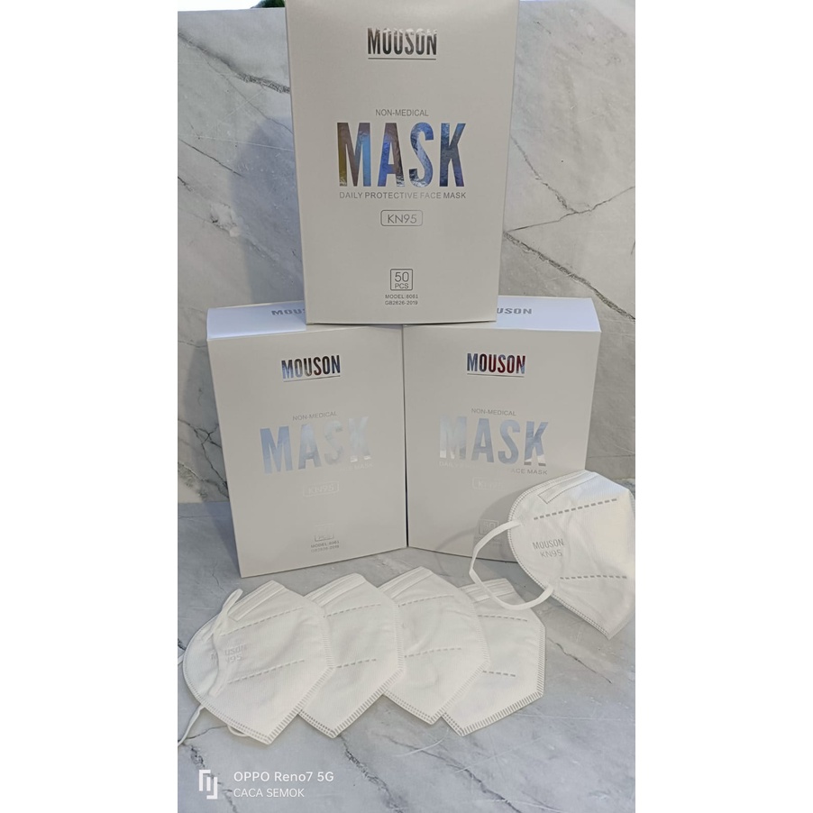 Masker KN95 Protective Mask 5ply Mouson box isi 50pcs