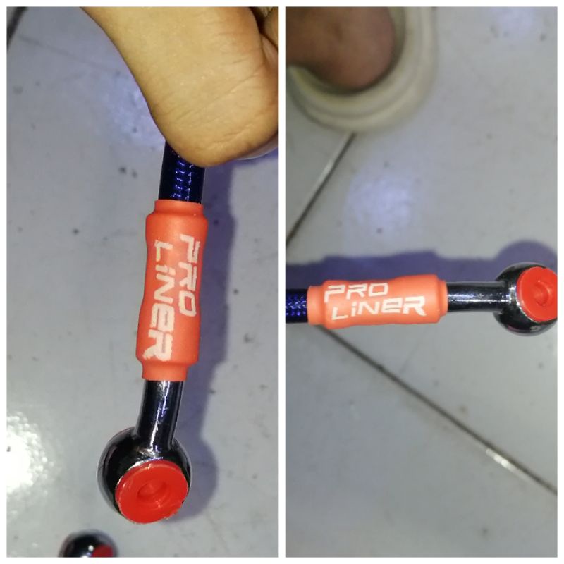 Selang kabel rem depan racing 90cm biru pro liner