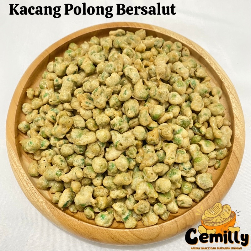 

[CEMILLY] 1000gr Kacang Polong Bersalut Cemilan Snack Kiloan