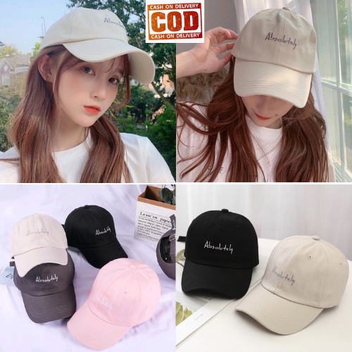 TOPI ABSOLUTELY / TOPI BASEBALL BORDIR ABSOLUTELY RING BESI UNISEX REMAJA DEWASA