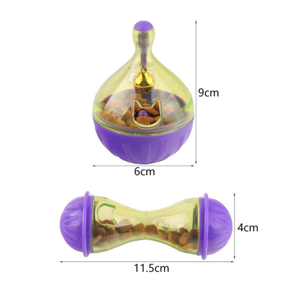 Timekey Dispenser Makanan Anjingkucing Peliharaan Bentuk Bola Interaktif L1P9