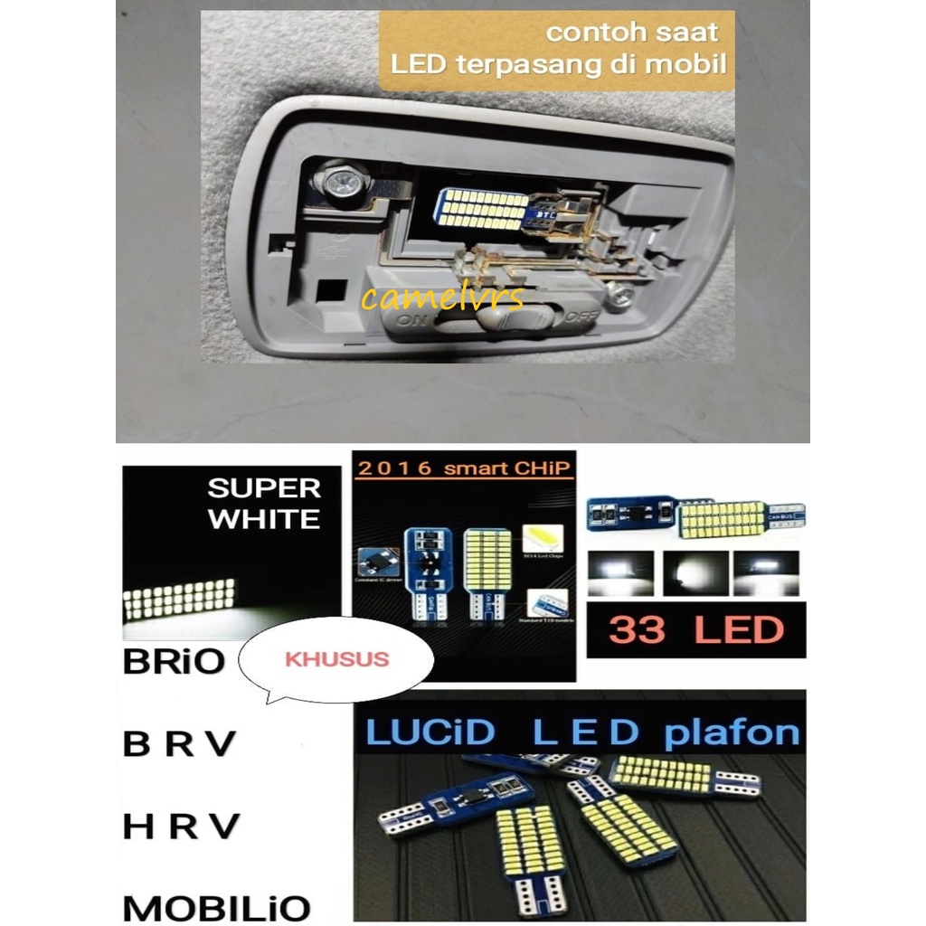 lampu Kabin Plafon/Plafon Mobil HONDA BRIO HRV WRV BRV MOBILIO LED