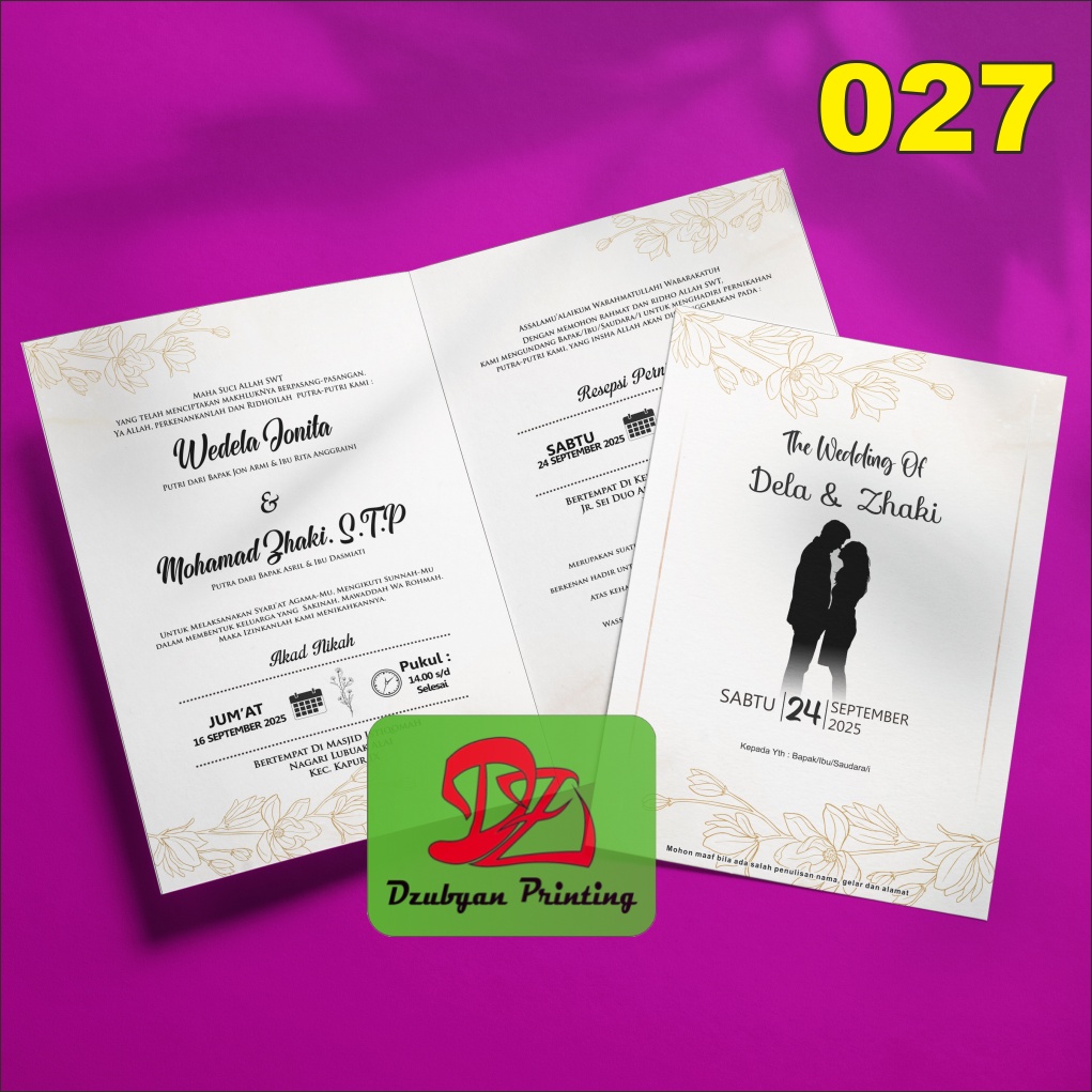 UNDANGAN PERNIKAHAN  VINTAGE  (foto)  Tanpa Minimal Order*  elegan, Murah, Proses  satu hari jadi, Tebal, Banyak Gratisnya-27