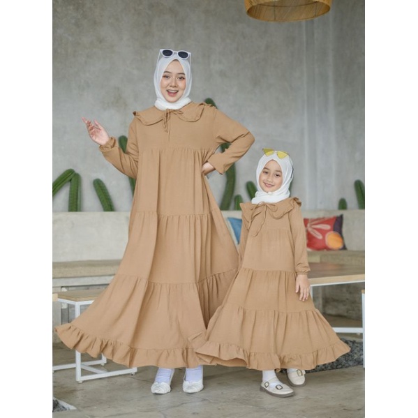 Jual Baju Gamis Crinkle Cringkle Kringkel Kringkle Airflow Premium Couple Copel Cauple Kapel