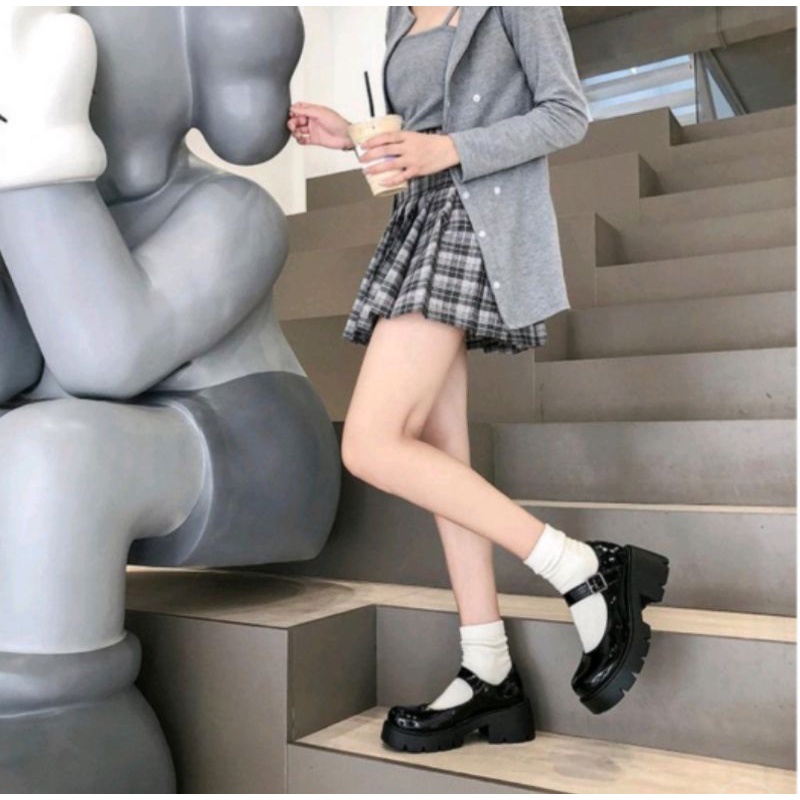 Sepatu Wanita - Mosasi | Sepatu Wanita Momori Fair Look Original Sekolah Kerja Kantor Gaya Trendy Korea Style import Quality