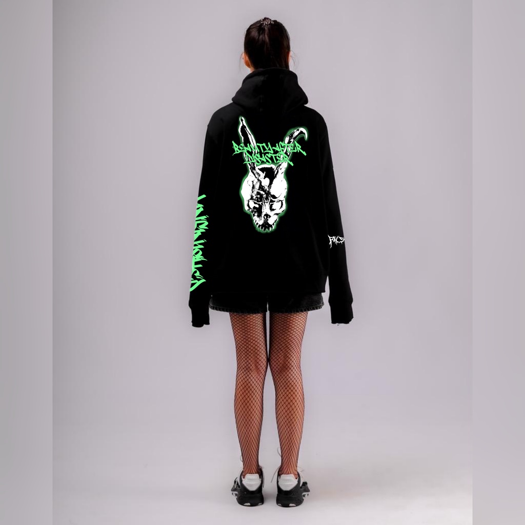 Sweater Hoodie Crop Punishment Beauty After 02C Unisex Black