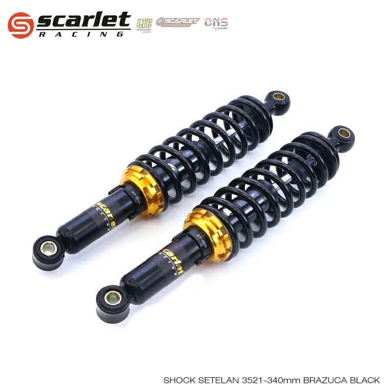 Shockbreaker SCARLET 280 320 340 360 BRAZUCA 3521 Shock absorber SKOK SHOCKBREAKER UNIVERSAL ALL MOTOR BEBEK MOTOR BESAR PEREDAM KEJUT ALL MOTOR SEGALA MOTOR
