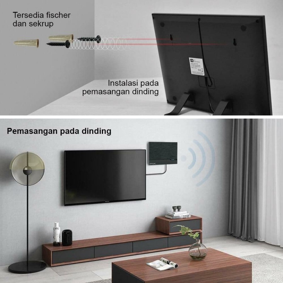 PX HDA-7000 Antena TV Digital Analog Booster Indoor - GARANSI RESMI