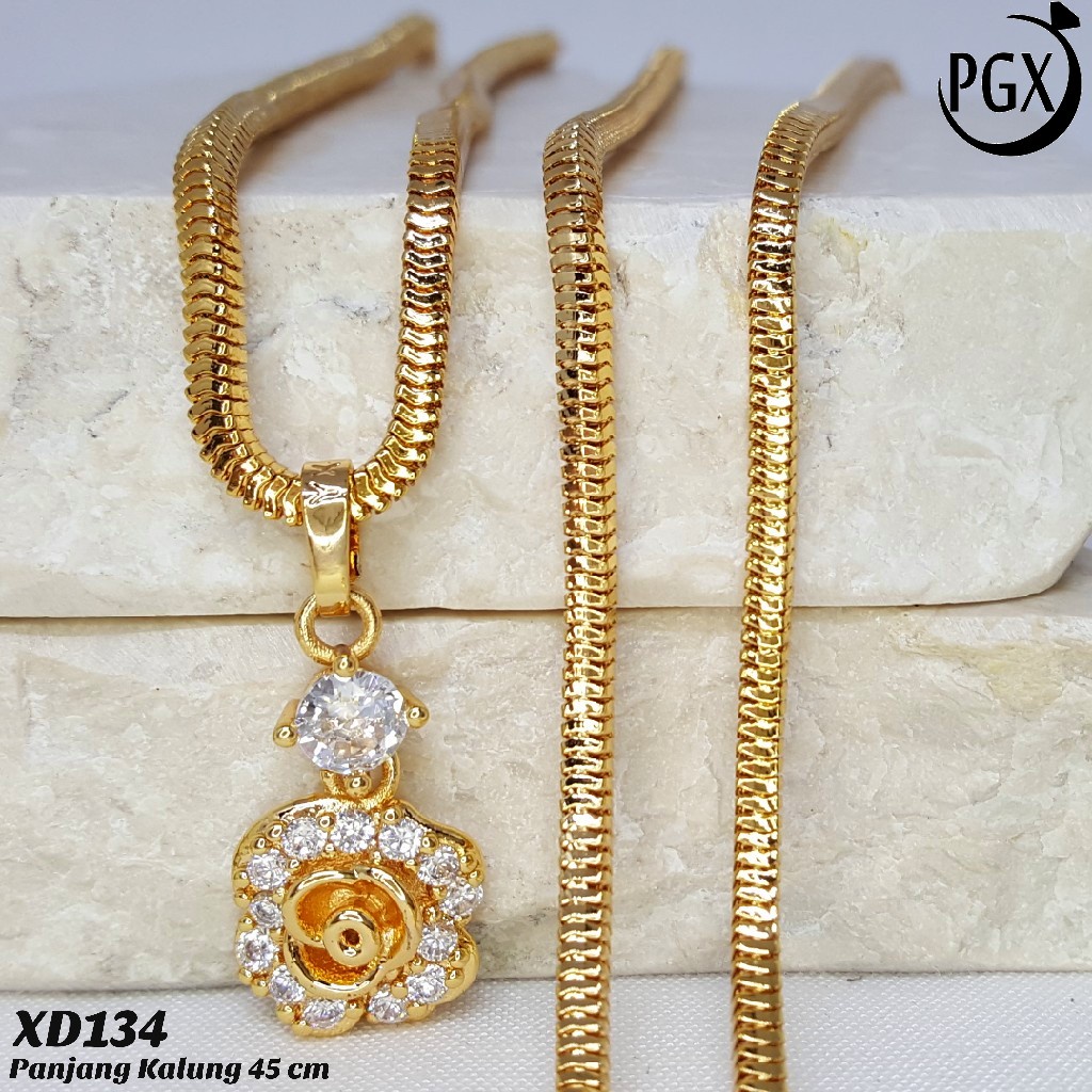 PGX Kalung Wanita Xuping Perhiasan Lapis Emas Aksesoris Fashion Premium - XD134