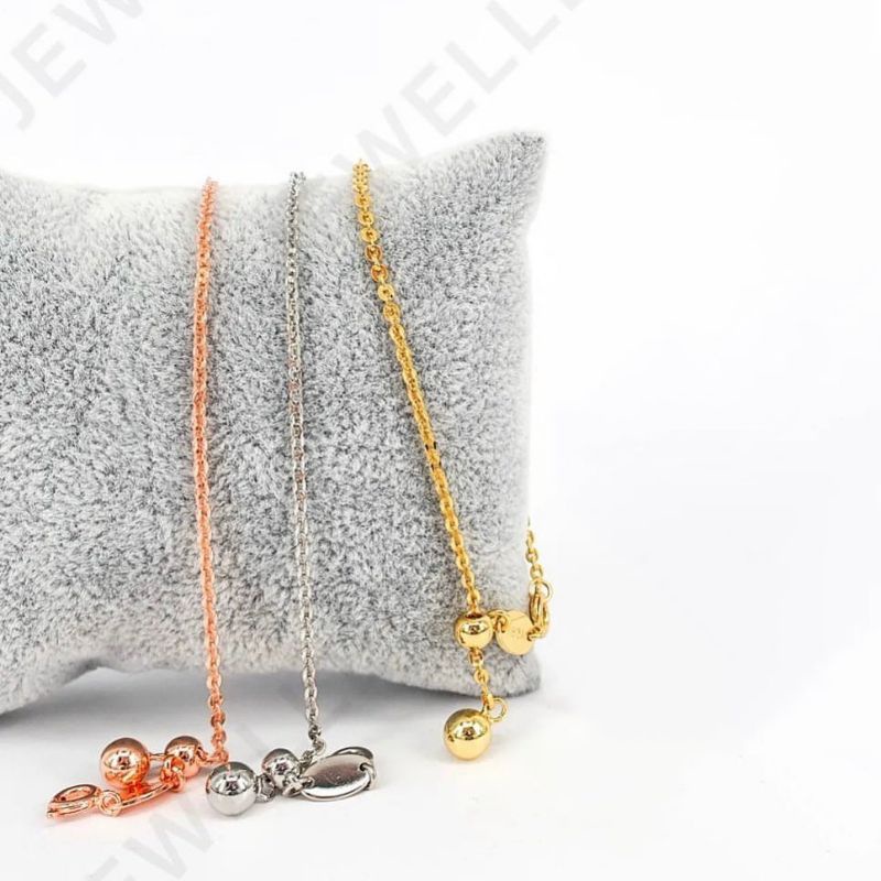 gelang polo serut yori kode 014547 polos lapis emas