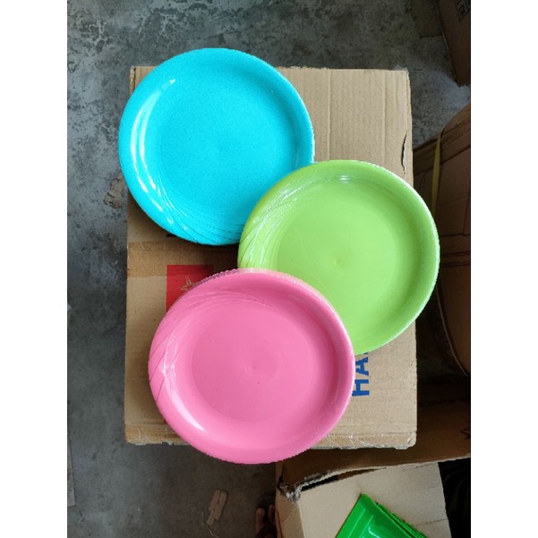 Piring Makan Harmonis - Bulat - Piring Plastik - Piring Bulat