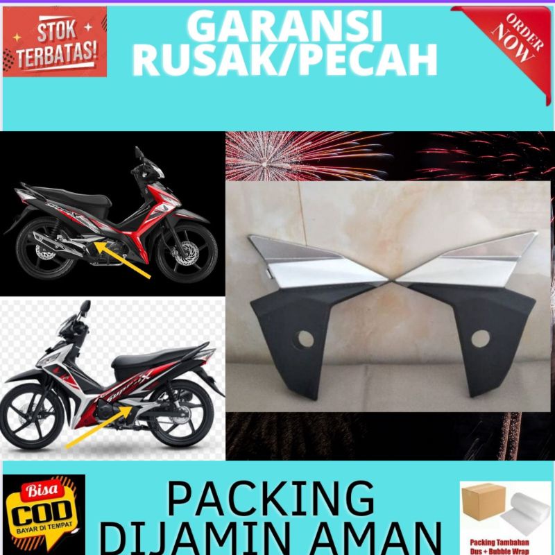 Cover Kaper Tutup Dudukan Footstep Foot Step Kanan Dan Kiri Guard R / L Pivot Cover Honda New Supra 