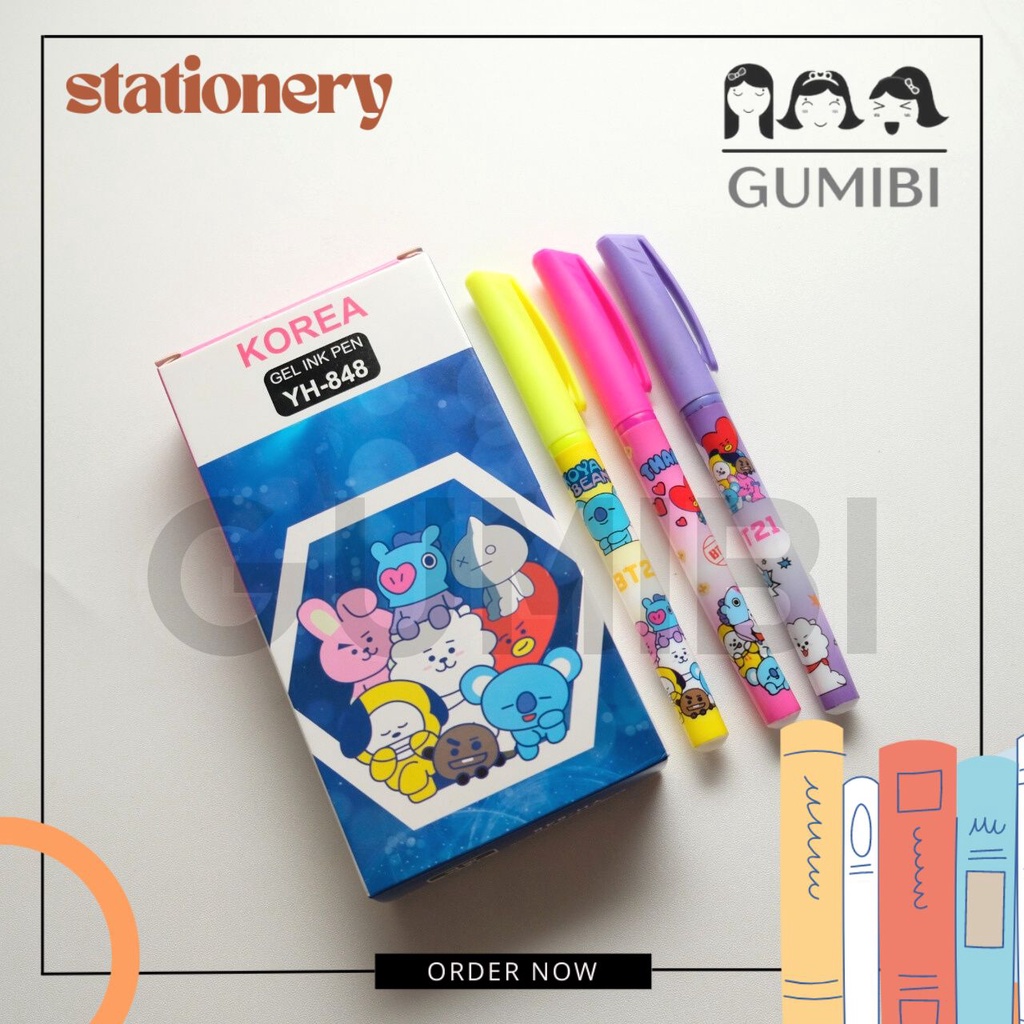 

12 PCS PULPEN GEL VITRO / PULPEN KHUSUS GROSIR BOLPEN MURAH LUCU UNIK IMUT