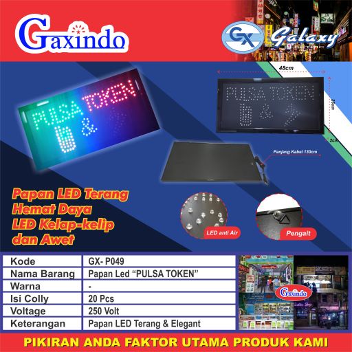 PAPAN PULSA LED GAXINDO PAPAN BILLBOARD EXIT DAN TOILET