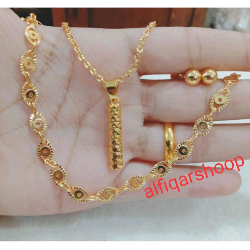 perhiasan set dewasa titanium K