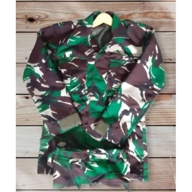 baju pdl tni anti air sritek velbed wool 888