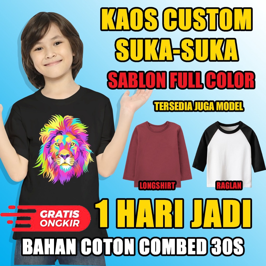 Kaos Suka-Suka Kaos Custom Family Bisa Pakai Desain Sendiri