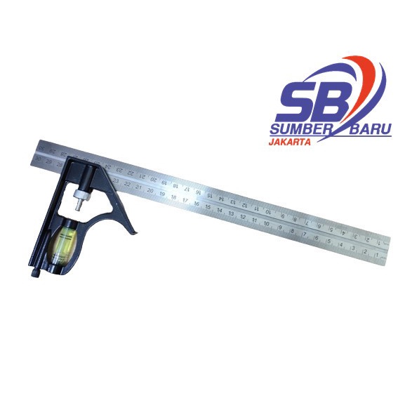 

gk Siku Meter Tukang 30cm Penggaris Besi Sudut L + Wateass SBJ