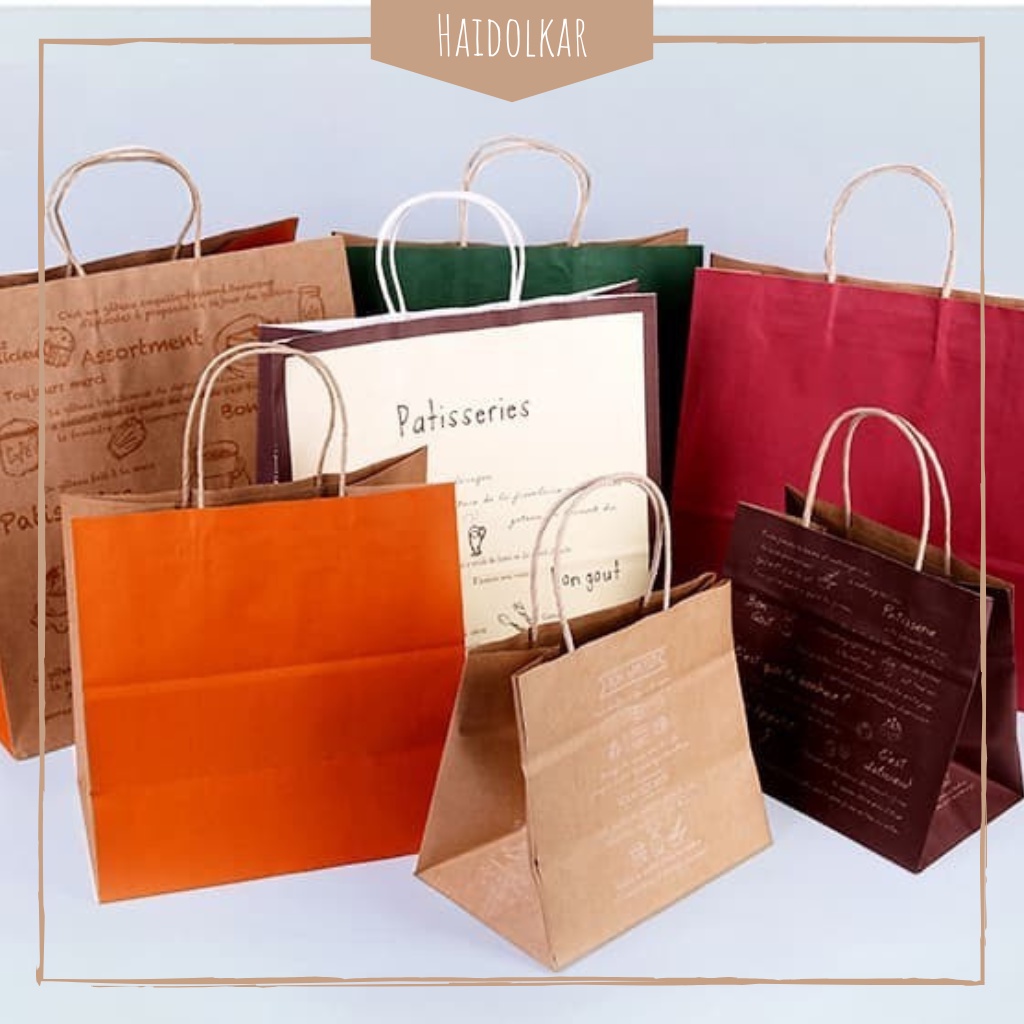 

Paper bag motif snack kantong hampers paper bag makanan kantong souvenir