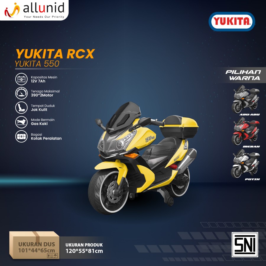 Mainan MOTOR AKI RCX YUKITA 550