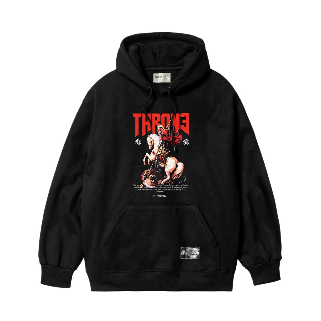 Sweater Hoodie Punishment Throne Black