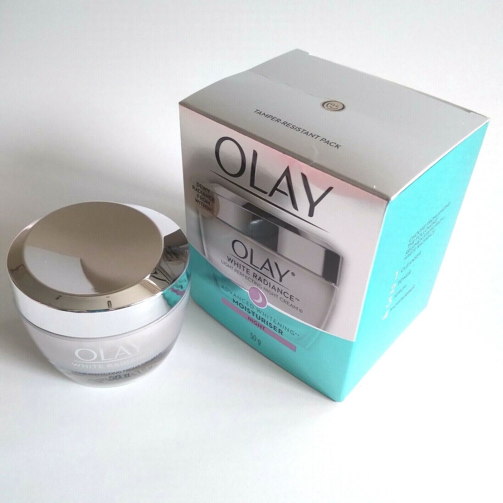 Olay Luminous Light Perfecting Day Cream SPF 15 &amp; Night Cream (Krim Pagi 50gr + Krim Malam 50gr) - Krim White Mencerahkan  Wajah Pelembab Moisturizer Whitening