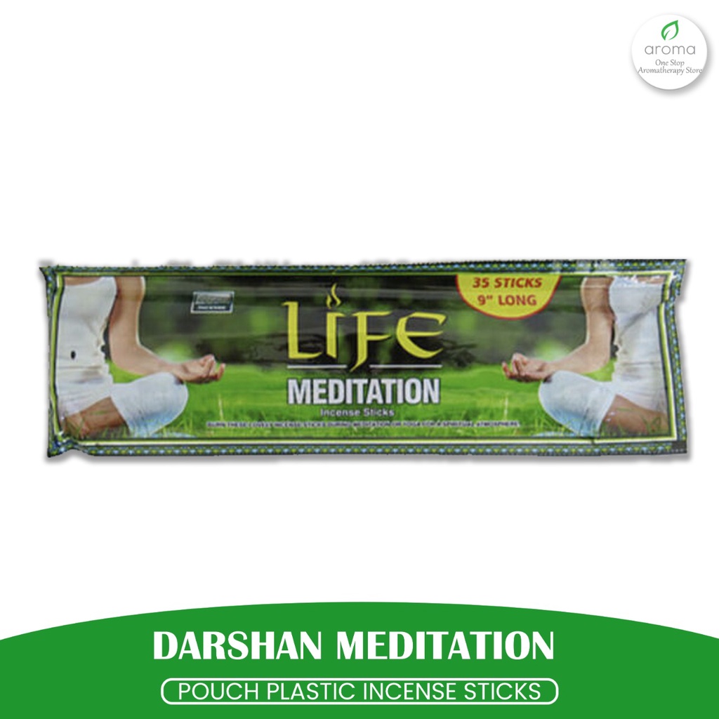 Dupa India (Aromaterapi) Pouch Plastic - Darshan Life Meditation 35 Sticks
