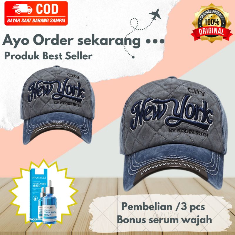 Topi Baseball Cap NEW YORK CITY import