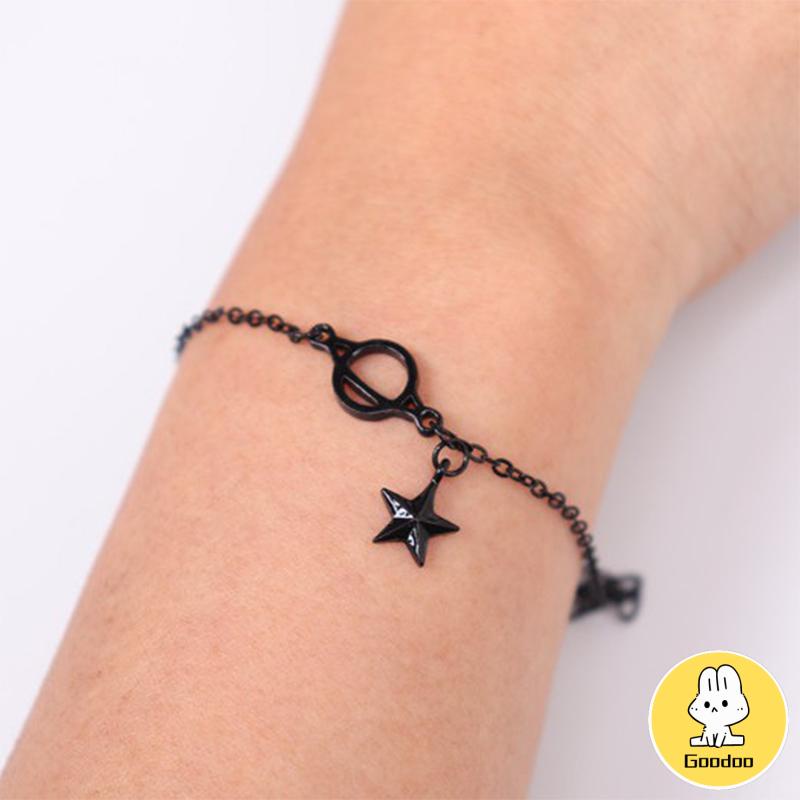 Planet Pelajar Sederhana Mewah Ringan Bintang Berujung Lima Gelang Segar Kecil Cocok untuk Semua -Doo