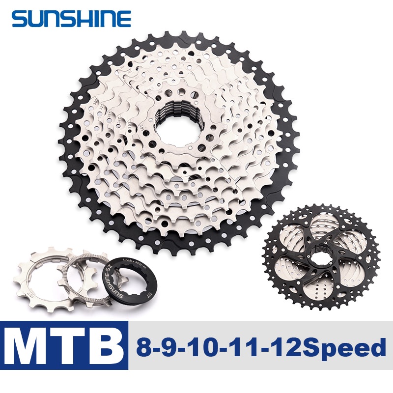 PREORDER SUNSHINE MTB Flywheel 8 9 10 11 12 Speed Cassette 36T 40T 42T 46T 50T 52T Mountain Bike Freewheel 11S Sprocket for Shimano HG