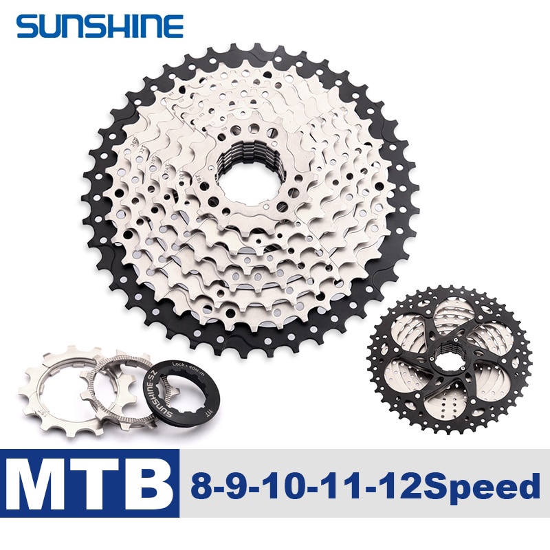 PREORDER SUNSHINE MTB Flywheel 8 9 10 11 12 Speed Cassette 36T 40T 42T 46T 50T 52T Mountain Bike Fre