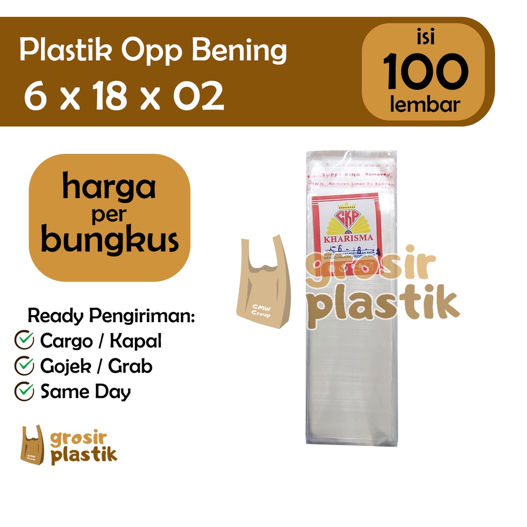 

GP18 Plastik Sendok untuk Katering ada Perekat OPP Bening 6x18x02 isi 100 lbr - [BUNGKUS]