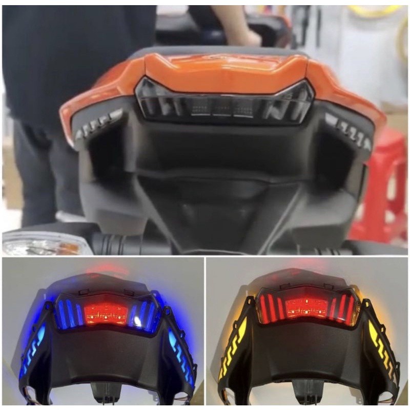 LAMPU STOP BELAKANG + UNDERTAIL AEROX 155 NEW CONNECTED LAMPU STOP AEROX 155 NEW SHARK POWER