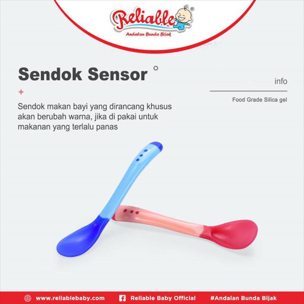 Sendok makan bayi silicone Reliable BPA FREE