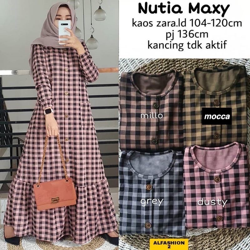 Nutia Maxy - Gamis Kaos Zara Ld 104 / R.15 - 318-6412