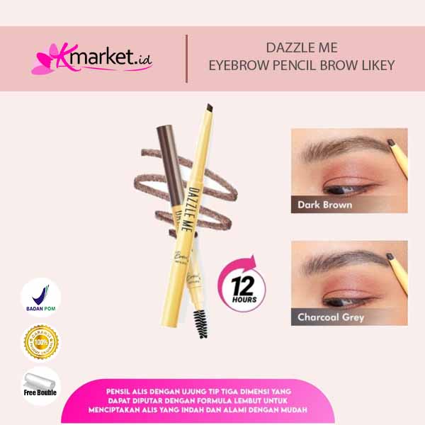 DAZZLE ME Brow Likey | Automatic Eyebrow Pencil Tahan Air Long Lasting | DRAWING EYEBROW