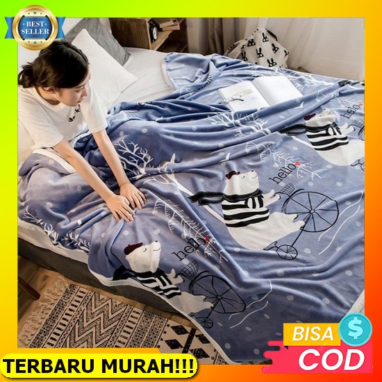 Selimut Slimut Karakter Terbaru Wanita Murah 2023 Tebal Import 2022 Bulu Dewasa Kekinian Selimut Bul