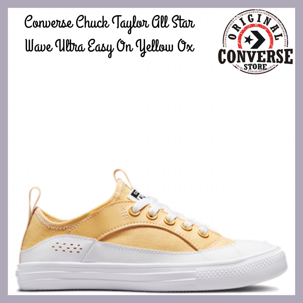 ORIGINAL CONVERSE CHUCK TAYLOR ALL STAR WAVE ULTRA EASY ON YELLOW Ox A00569C WOMENS