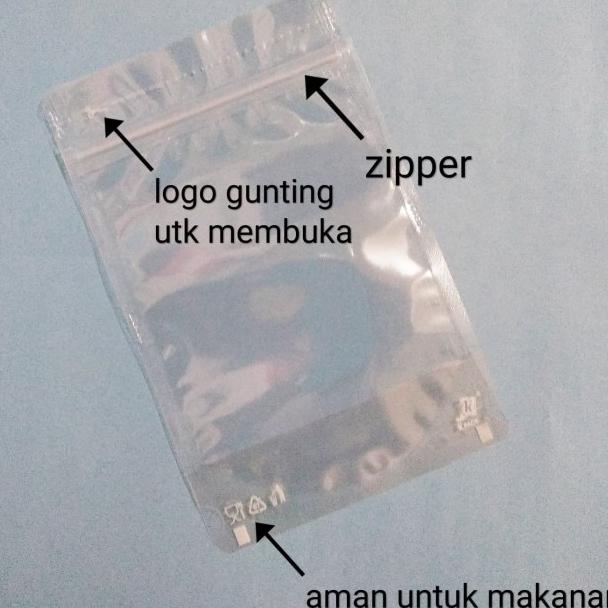 plastik standing pouch bening 250gr/13x20cm merk KPACK